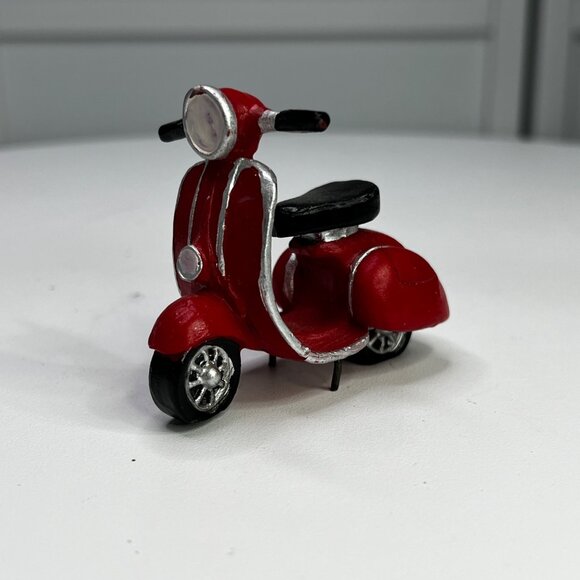 Lemax Red Moped Village Accessory - 2007 - Picture 4 of 7
